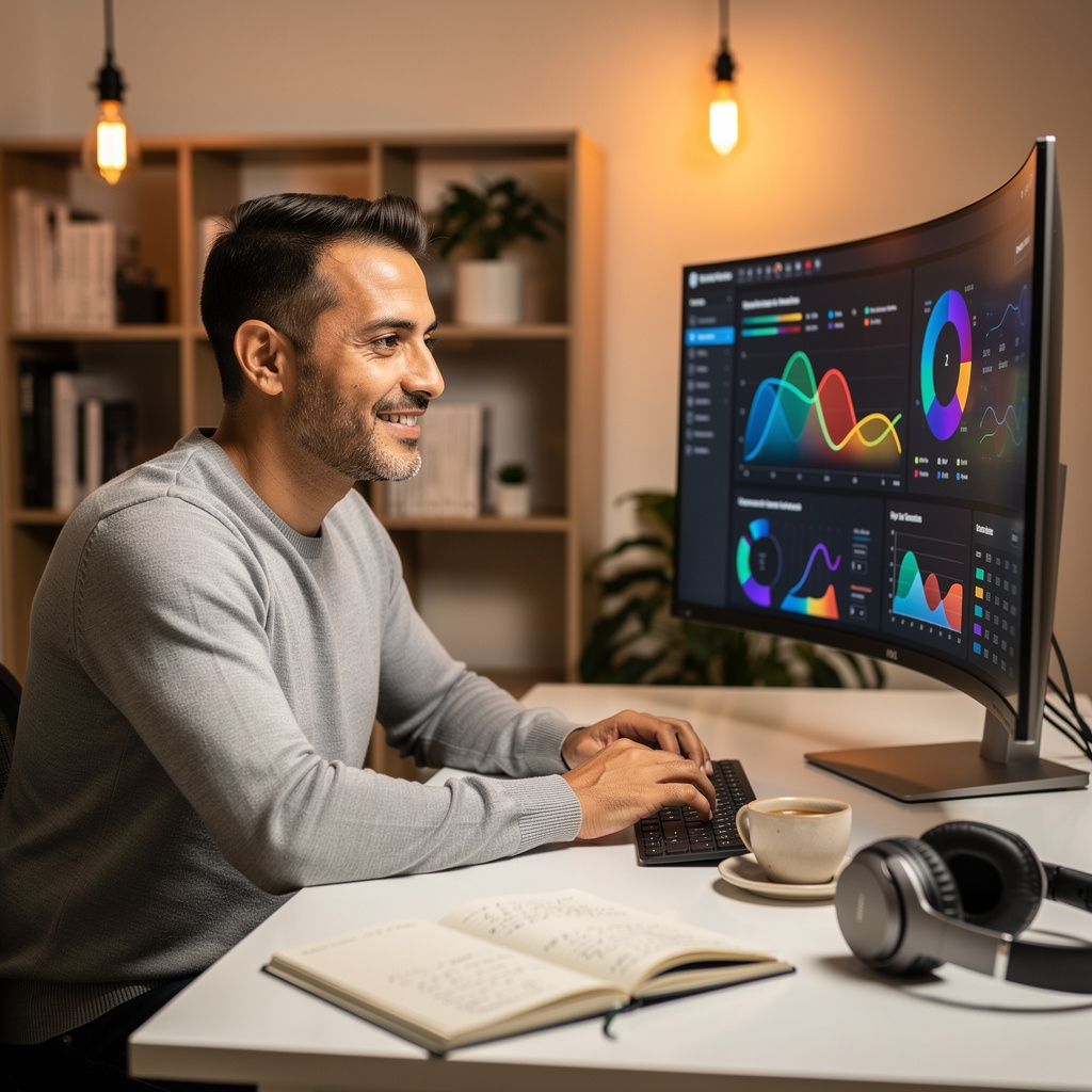 Sesión de aprendizaje digital con herramientas interactivas